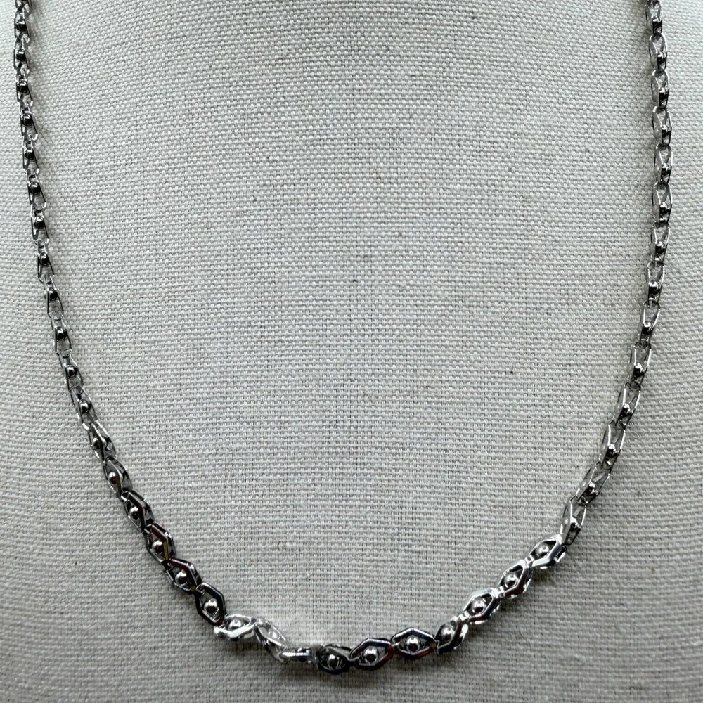 Stainless Steel Geometric Link Necklace Triple Strand Bracelet Set Statement Y2K